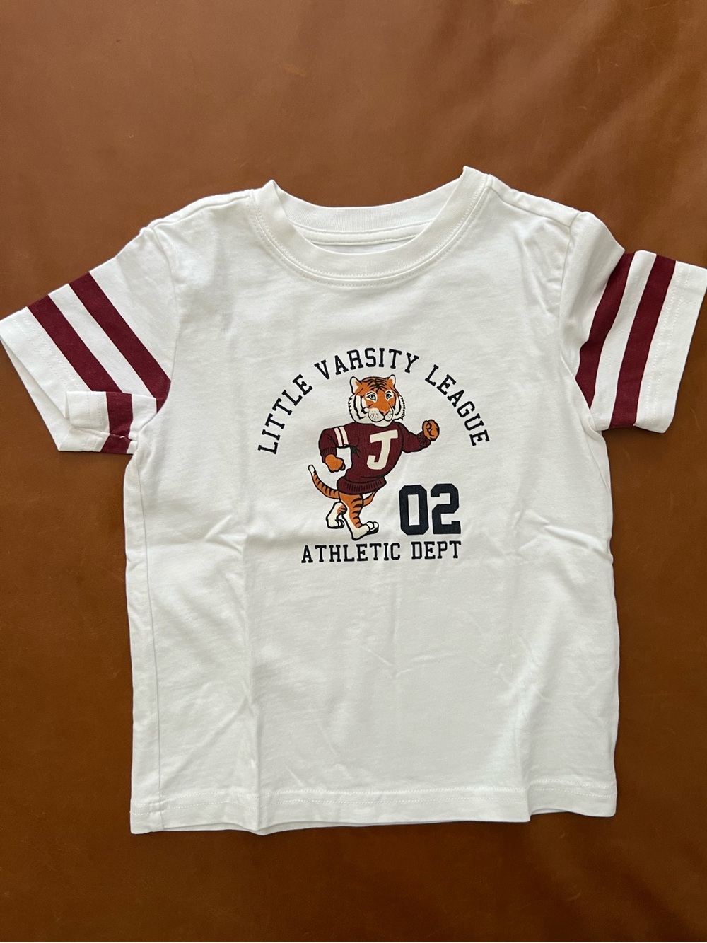 JANIE & JACK Tiger Varsity Tee, Size 3